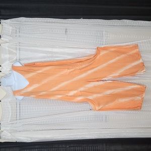 2/$25 Boho Loose Tie-Dye Cami Jumpsuit Casual Wide Leg V-neck Romper Overall SzL